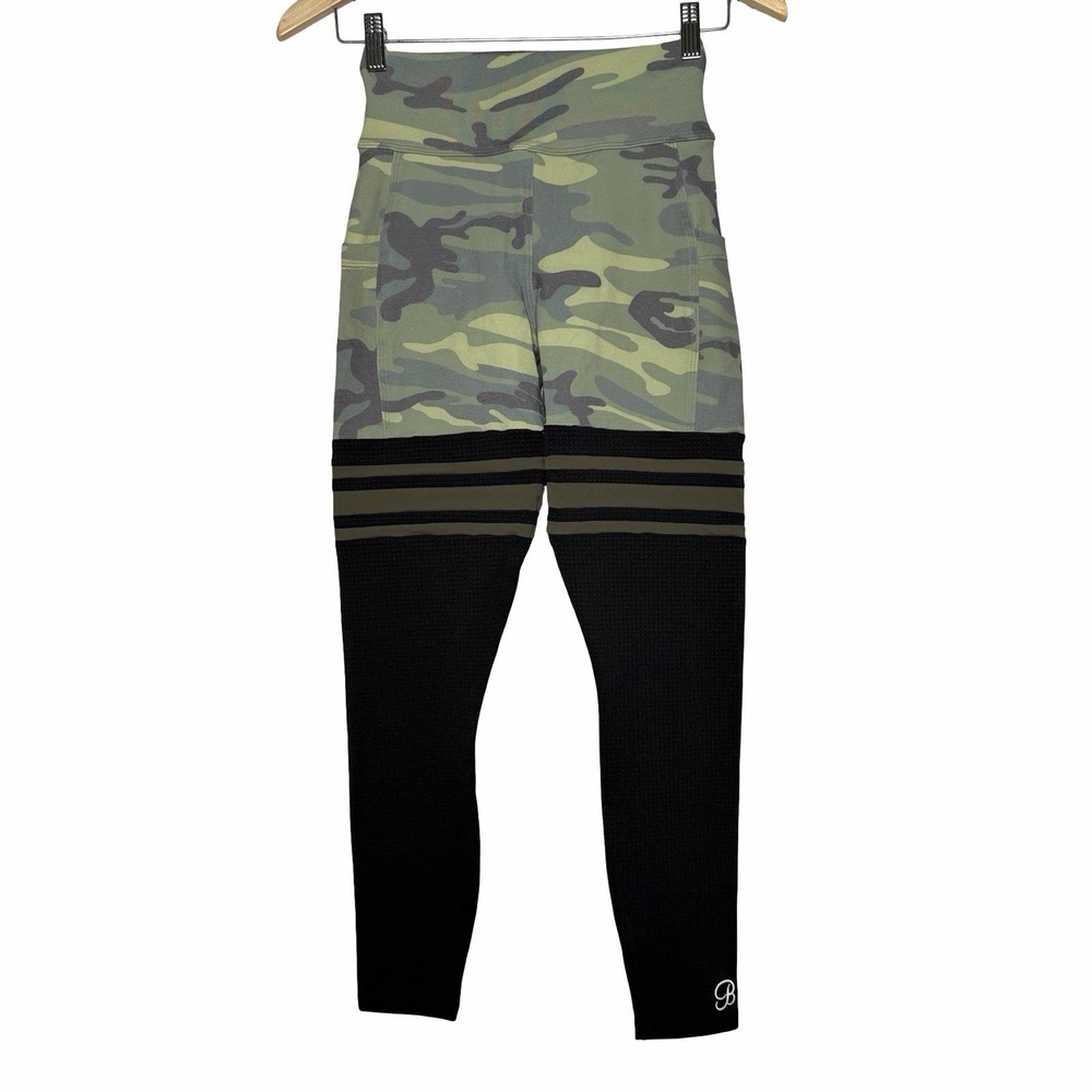 Bombshell Sportswear Perform Thigh-Highs Camo Leggings Size M High Rise Pockets